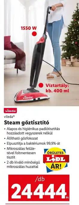 Lidl vileda Steam gőztisztító 1 db ajánlat