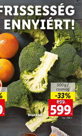 Lidl Brokkoli 500 g ajánlat