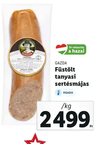 Lidl GAZDA Füstölt tanyasi sertésmájas 1 kg ajánlat
