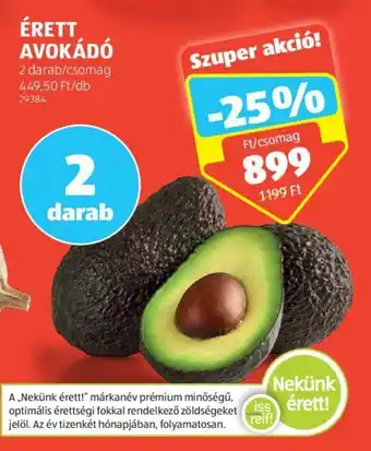 ALDI ÉRETT AVOKÁDÓ 2 db ajánlat