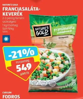 ALDI NATURE'S GOLD FRANCIASALÁTA-KEVERÉK 1 kg ajánlat