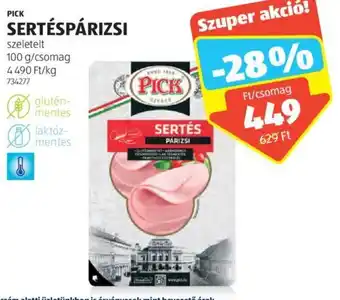 ALDI PICK SERTÉSPÁRIZSI 100 g ajánlat