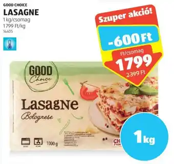 ALDI GOOD CHOICE LASAGNE 1 kg ajánlat