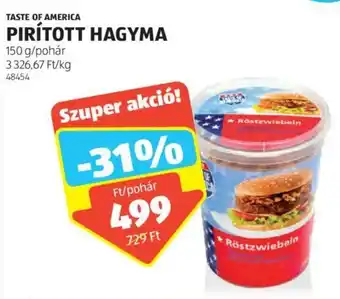 TASTE OF AMERICA PIRÍTOTT HAGYMA 150 g