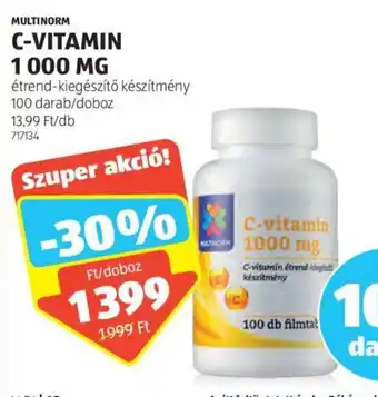 ALDI MULTINORM C-VITAMIN 1 000 MG 100 db ajánlat