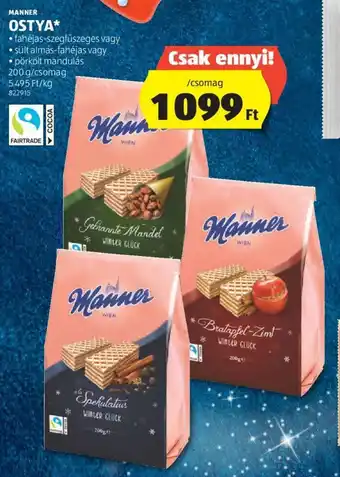 ALDI MANNER OSTYA 200 g ajánlat