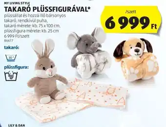 ALDI MY LIVING STYLE TAKARÓ PLÜSSFIGURÁVAL 1 szett ajánlat