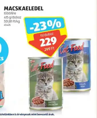 ALDI MACSKAELEDEL 415g ajánlat