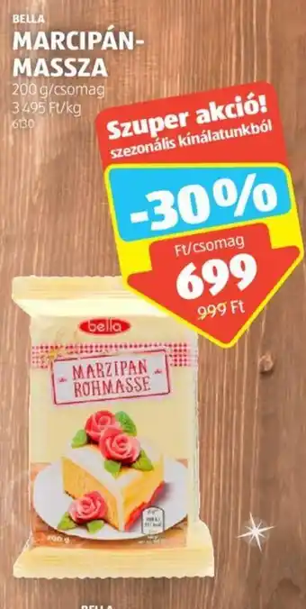 ALDI BELLA MARCIPÁN MASSZA 200 g ajánlat