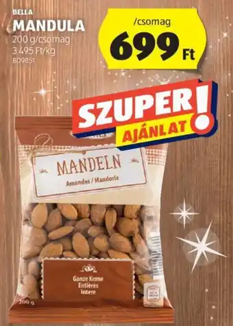 ALDI BELLA MANDULA 200 g ajánlat
