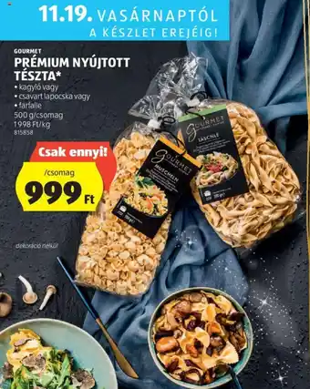 ALDI GOURMET PRÉMIUM NYÚJTOTT TÉSZTA 500g ajánlat