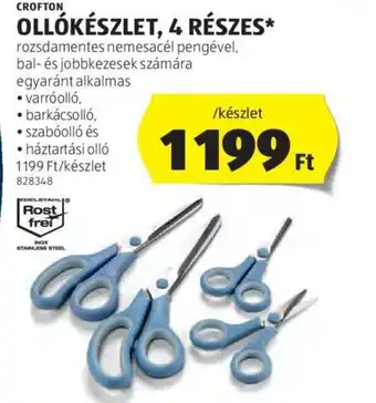 ALDI CROFTON OLLÓKÉSZLET 4 RÉSZES ajánlat