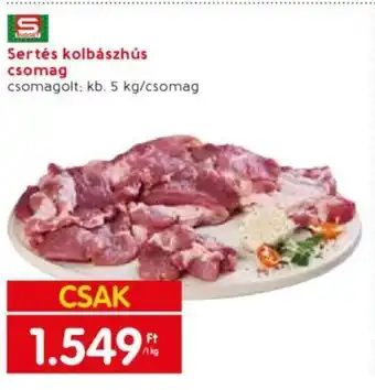 BUDGET Sertés kolbászhús csomag 1kg