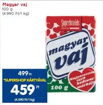 Spar Magyar vaj 100 g ajánlat