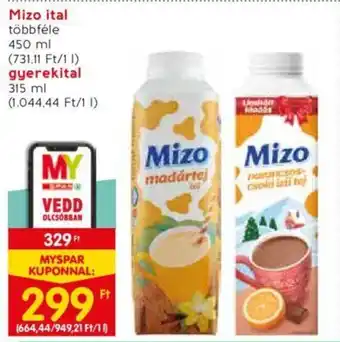 Spar Mizo ital 450ml ajánlat