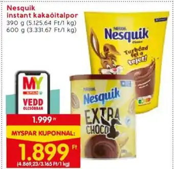 Spar Nesquik instant kakaóitalpor 390 g ajánlat