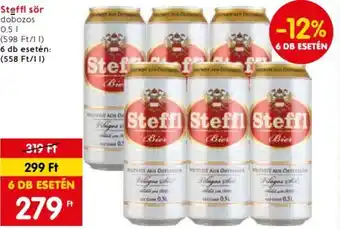 Spar Steffl sör 0,5l ajánlat