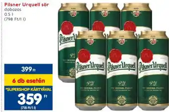 Spar Pilsner Urquell sör 0,5l ajánlat