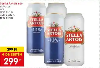 Spar Stella Artois sör 0,5l ajánlat