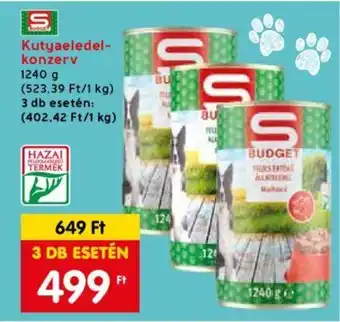 Spar Kutyaeledel konzerv 1240g ajánlat