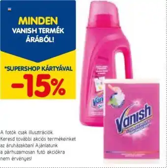 Spar MINDEN VANISH TERMÉK ÁRÁBÓL ajánlat