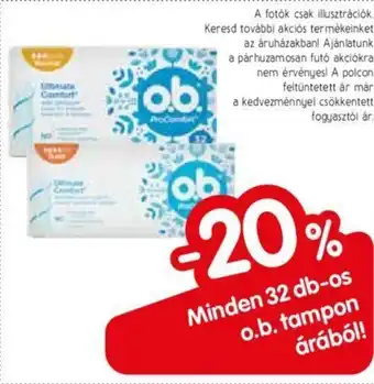 Spar Minden 32 db os o.b. tampon árából ajánlat