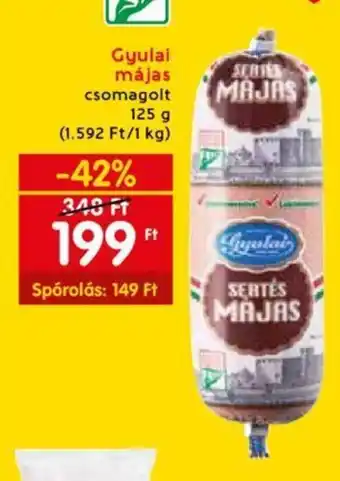 Spar Gyulai májas 125 g ajánlat