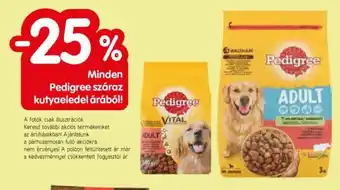 Spar Minden Pedigree száraz kutyaeledel árából! ajánlat