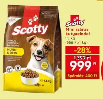 Spar Scotty Mini száraz kutyaeledel 1,5 kg ajánlat