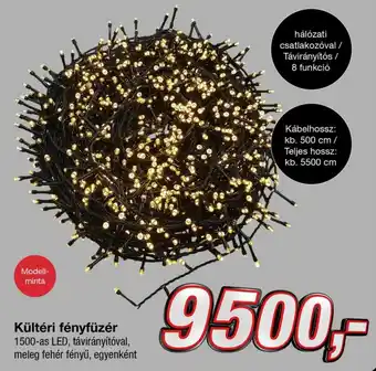 Kültéri fényfüzér 1 db