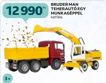 BRUDER MAN TEHERAUTÓ EGY MUNKAGÉPPEL 1 db
