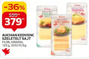 Auchan AUCHAN KEDVENC SZELETELT SAJT 125 g ajánlat