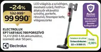 Auchan ELECTROLUX EP71AB14UG 700 PORSZÍVÓ ajánlat