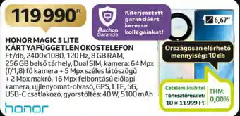 Auchan HONOR MAGIC 5 LITE KÁRTYAFÜGGETLEN OKOSTELEFON ajánlat