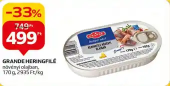 Auchan GRANDE HERINGFILÉ 170g ajánlat
