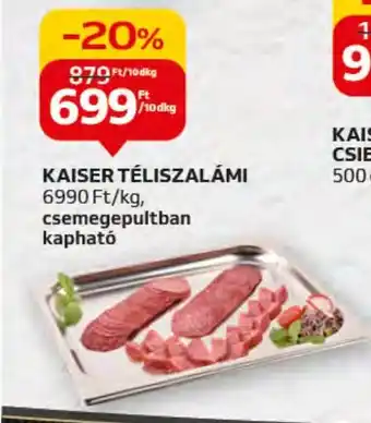 Auchan KAISER TÉLISZALÁMI 10dkg ajánlat