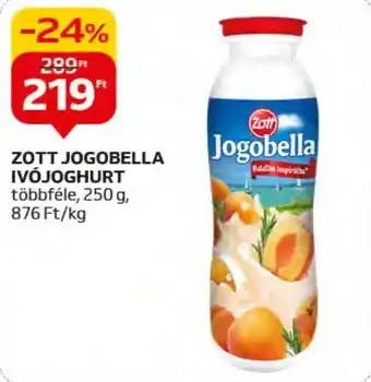 Auchan ZOTT JOGOBELLA IVÓJOGHURT 250 g ajánlat