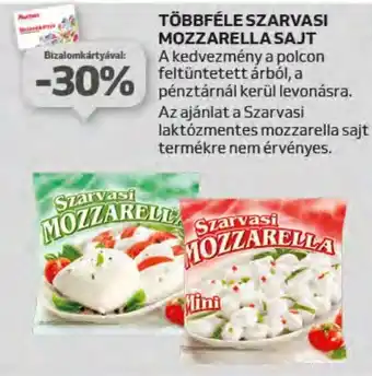 Auchan TÖBBFÉLE SZARVASI MOZZARELLA SAJT ajánlat