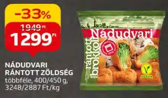 Auchan NÁDUDVARI RÁNTOTT ZÖLDSÉG 400/450 g ajánlat