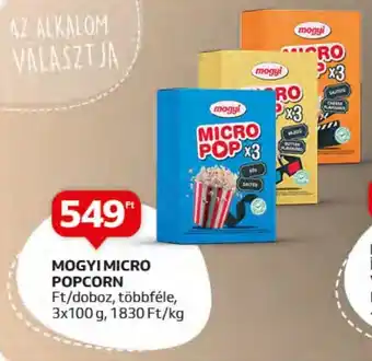 Auchan MOGYI MICRO POPCORN 3x100g ajánlat