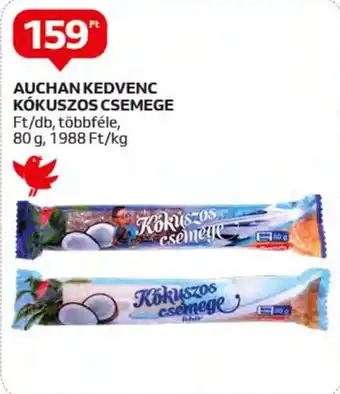 AUCHAN KEDVENC KÓKUSZOS CSEMEGE 80g