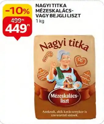 NAGYI TITKA MÉZESKALÁCS- VAGY BEJGLILISZT 1 kg