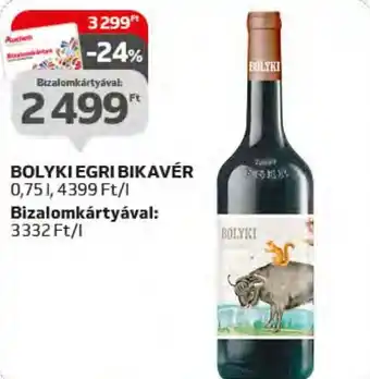BOLYKI EGRI BIKAVÉR 0,75l