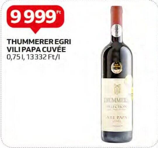 Auchan THUMMERER EGRI VILI PAPA CUVÉE 0,75l ajánlat