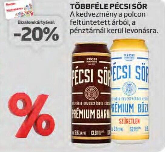 Auchan TÖBBFÉLE PÉCSI SÖR ajánlat