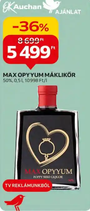 Auchan MAX OPYYUM MÁKLIKŐR 0,5l ajánlat
