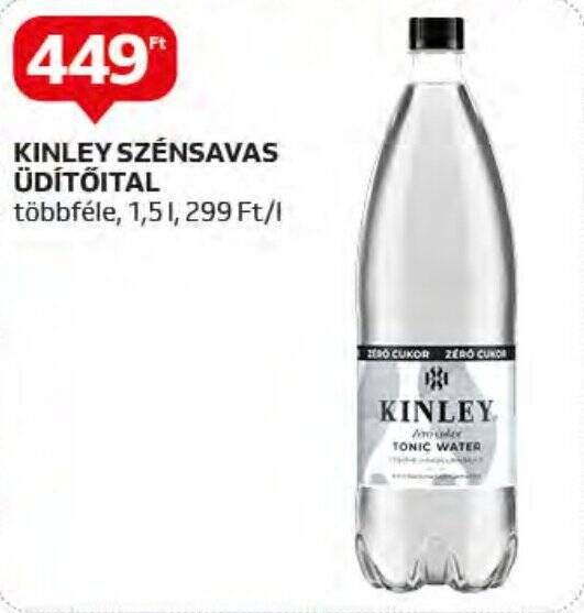 Auchan KINLEY SZÉNSAVAS ÜDÍTŐITAL 1,5l ajánlat