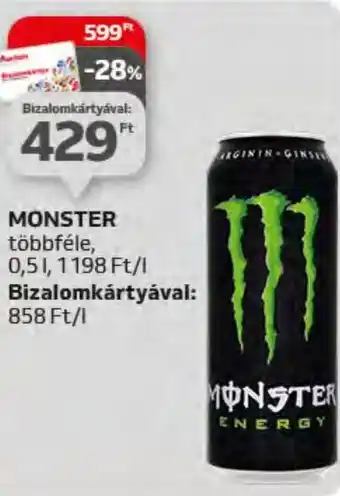 Auchan MONSTER 0,5l ajánlat