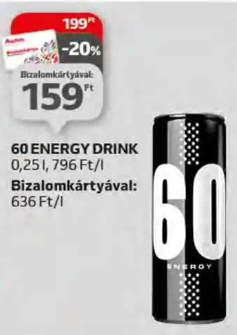 Auchan 60 ENERGY DRINK 0,25l ajánlat