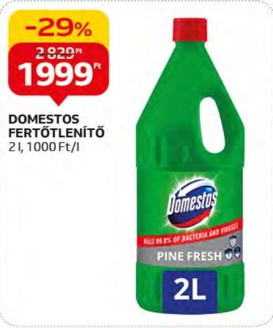 Auchan DOMESTOS FERTŐTLENÍTŐ 2l ajánlat